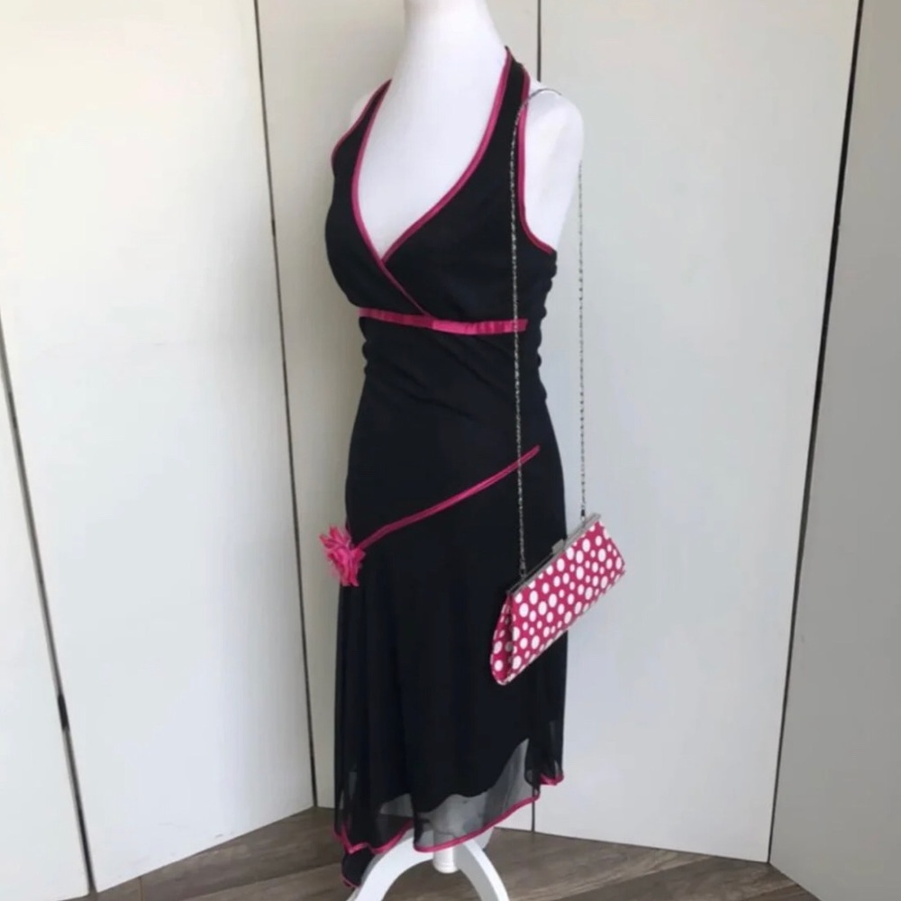 Pinup Retro Halter Dress - Picture 3 of 6